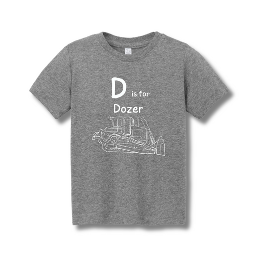 D is for Dozer - Toddler Fine Jersey T-Shirt
