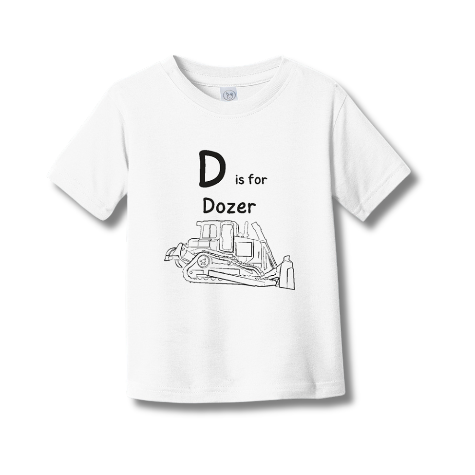 D is for Dozer - Toddler Fine Jersey T-Shirt