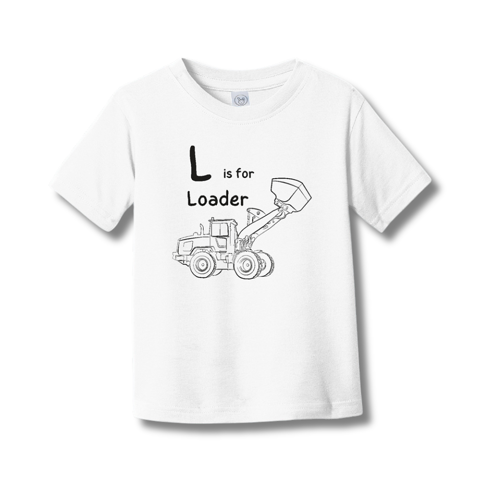 L is for Loader - Toddler Fine Jersey T-Shirt