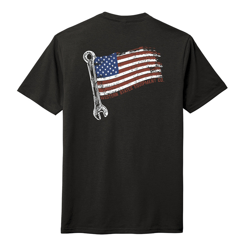 Patriotic Wrench - Unisex T-Shirt