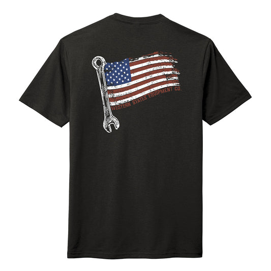 Patriotic Wrench - Unisex T-Shirt