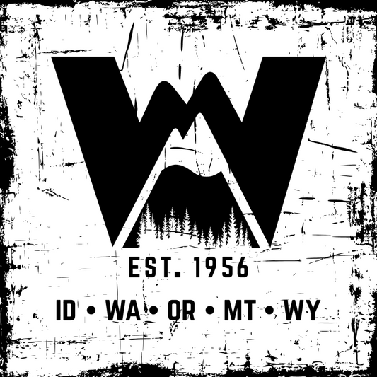 Classic "W" Distressed - Sticker