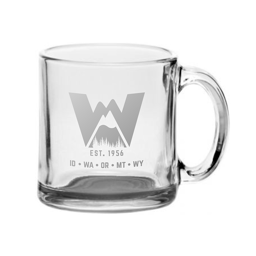 Classic "W" - 13 oz. Glass Mug