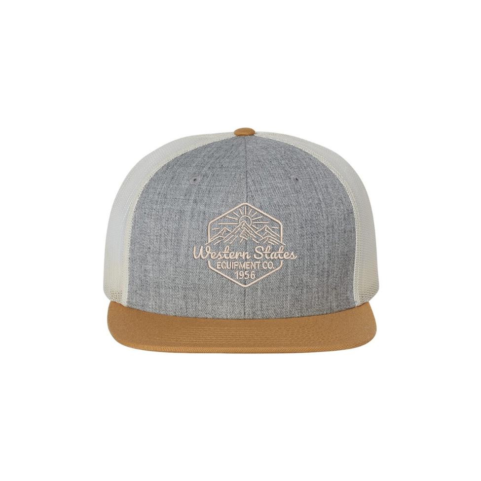 Western Sunset - Flat Bill Trucker Hat