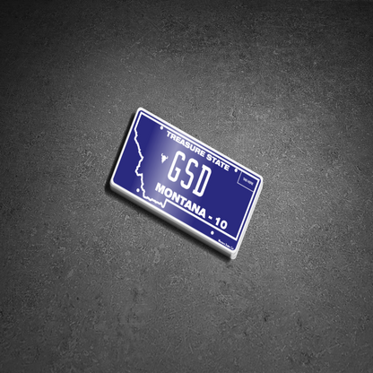 Territory License Plate Stickers