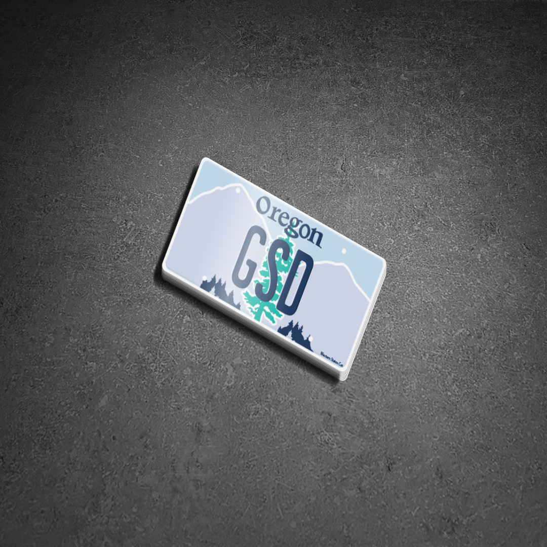 Territory License Plate Stickers