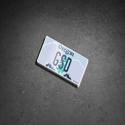 Territory License Plate Stickers