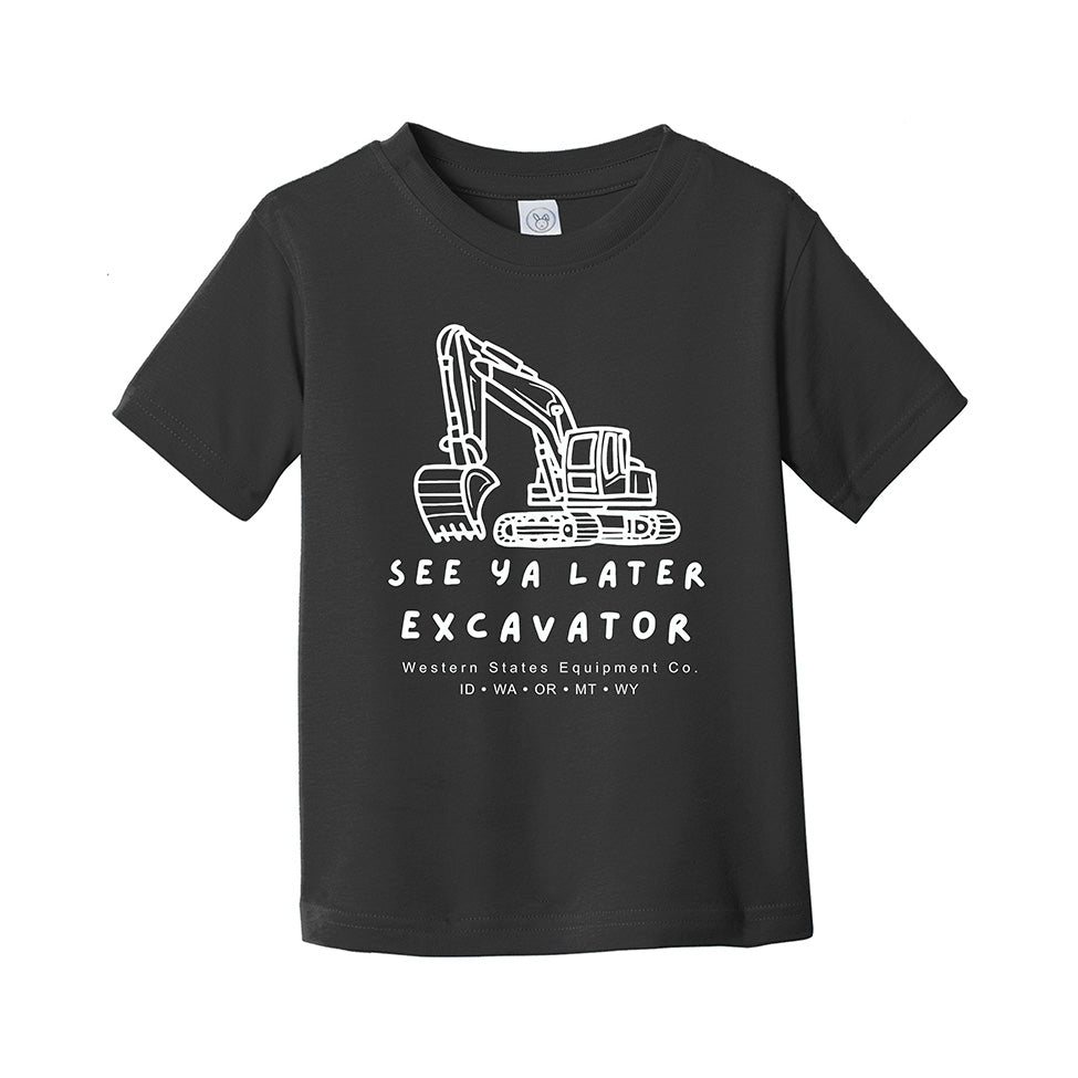 See Ya Later Excavator - Toddler Fine Jersey Tee