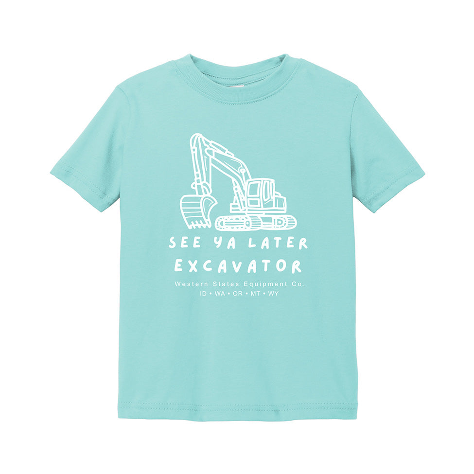 See Ya Later Excavator - Toddler Fine Jersey Tee