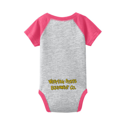 WSECO Baby Blocks - Infant Baseball Fine Jersey Onesie