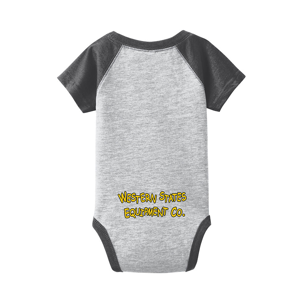 WSECO Baby Blocks - Infant Baseball Fine Jersey Onesie