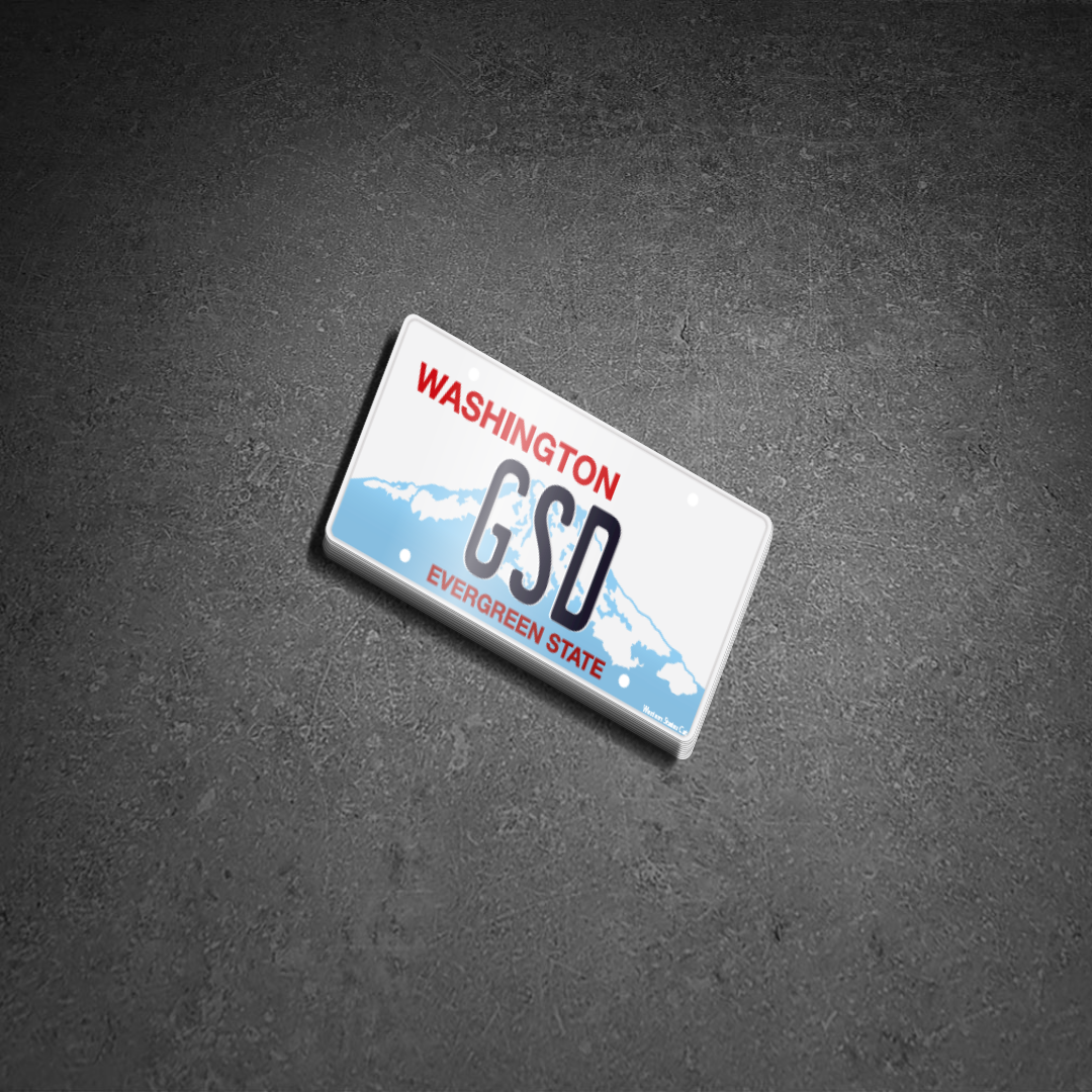 Territory License Plate Stickers