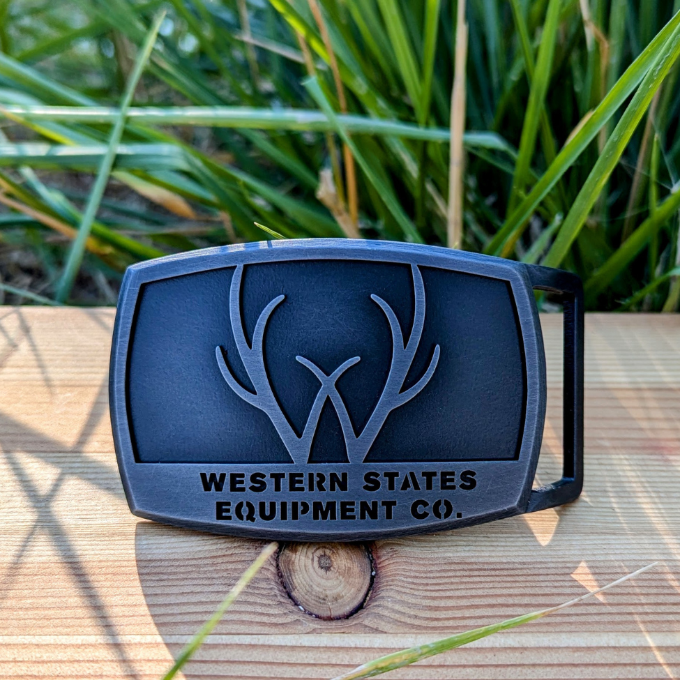 Western States Antlers - Belt Buckle