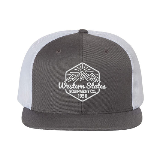 Western Sunset - Flat Bill Trucker Hat